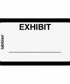 Budget 🌟 Tabbies Legal Exhibit Label, 1-5/8 X 1 Inches, White, Pack Of 252 😍