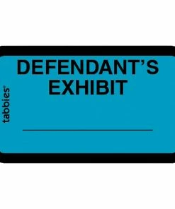 Flash Sale 👍 Tabbies Legal Defendant Exhibit Label, 1-5/8 X 1 Inches, Blue, Pack Of 252 😉
