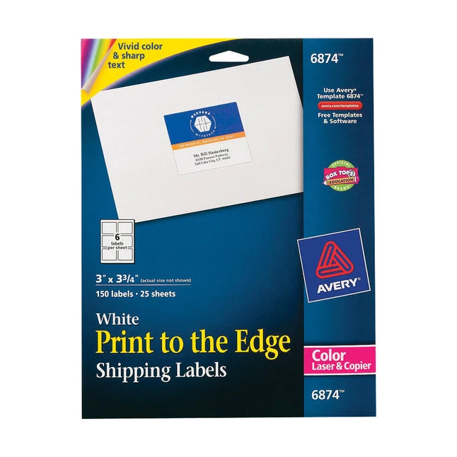 New ๐ Avery Print-to-the-Edge Shipping Labels, Laser, 3 X 3-3/4 Inches, Pack Of 150 โญ 1 New ๐ Avery Print-to-the-Edge Shipping Labels, Laser, 3 X 3-3/4 Inches, Pack Of 150 โญ