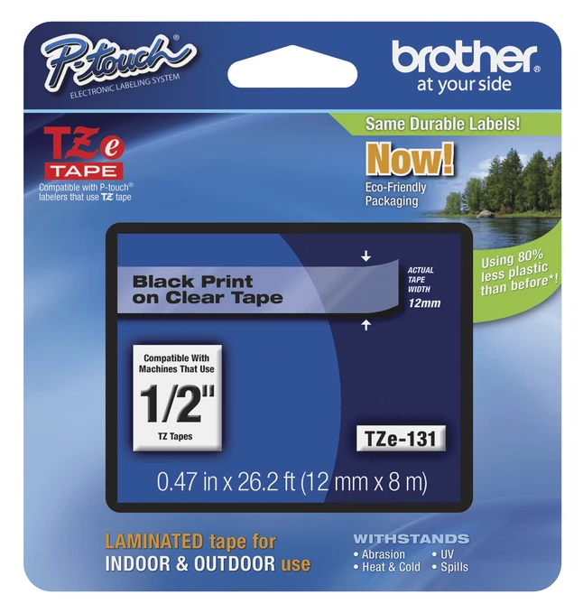 Coupon 🛒 Brother P-touch Tze Laminated Tape Cartridge, 1/2 Inch X 26 Feet, Black/Clear ❤️ 2 Coupon 🛒 Brother P-touch Tze Laminated Tape Cartridge, 1/2 Inch X 26 Feet, Black/Clear ❤️ - Image 2