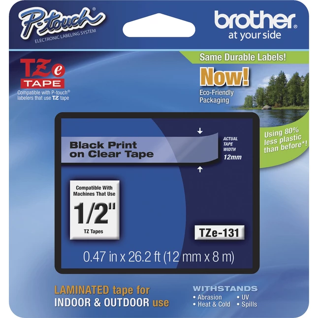 Coupon 🛒 Brother P-touch Tze Laminated Tape Cartridge, 1/2 Inch X 26 Feet, Black/Clear ❤️ 1 Coupon 🛒 Brother P-touch Tze Laminated Tape Cartridge, 1/2 Inch X 26 Feet, Black/Clear ❤️