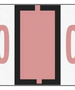 Brand new 👏 Smead BCCRN Bar-Style Color Coded Numeric Labels, 1-1/4 X 1 Inches, 0, Pink, Pack Of 500 ✔️