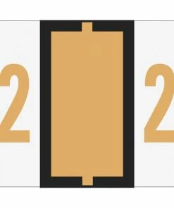 Best Sale 👍 Smead BCCRN Bar-Style Color Coded Numeric Labels, 1-1/4 X 1 Inches, 2, Light Orange, Pack Of 500 ❤️