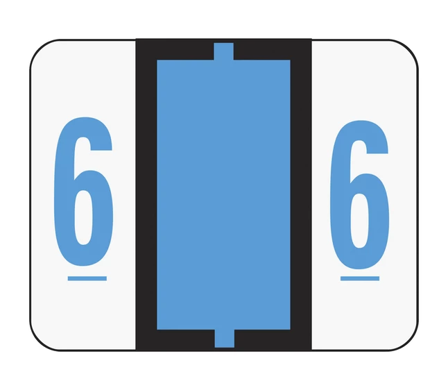 Deals ๐งจ Smead BCCRN Bar-Style Color Coded Numeric Labels, 1-1/4 X 1 Inches, 6, Blue, Pack Of 500 ๐ 2 Deals ๐งจ Smead BCCRN Bar-Style Color Coded Numeric Labels, 1-1/4 X 1 Inches, 6, Blue, Pack Of 500 ๐ - Image 2