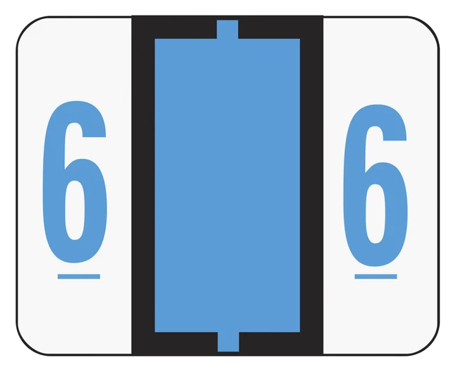 Deals ๐งจ Smead BCCRN Bar-Style Color Coded Numeric Labels, 1-1/4 X 1 Inches, 6, Blue, Pack Of 500 ๐ 1 Deals ๐งจ Smead BCCRN Bar-Style Color Coded Numeric Labels, 1-1/4 X 1 Inches, 6, Blue, Pack Of 500 ๐