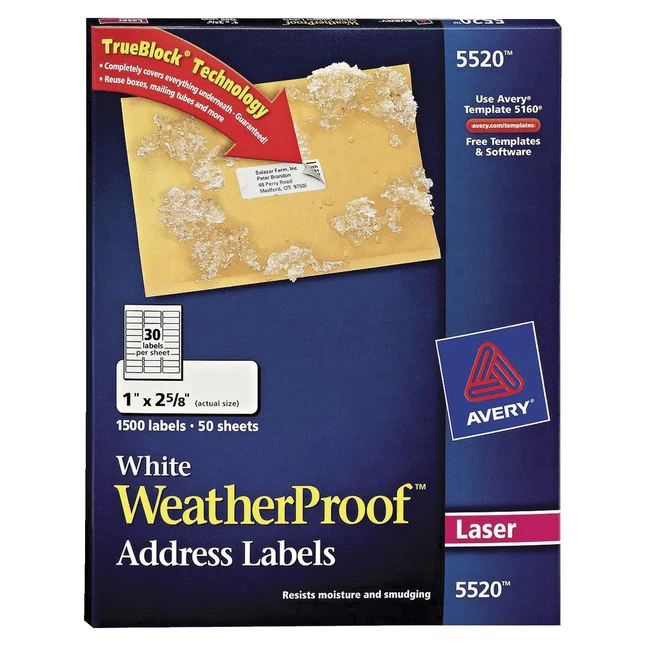 Deals โ๏ธ Avery Weatherproof Address Labels, 1 X 2-5/8 Inches, Pack Of 1500 ๐ 1 Deals โ๏ธ Avery Weatherproof Address Labels, 1 X 2-5/8 Inches, Pack Of 1500 ๐