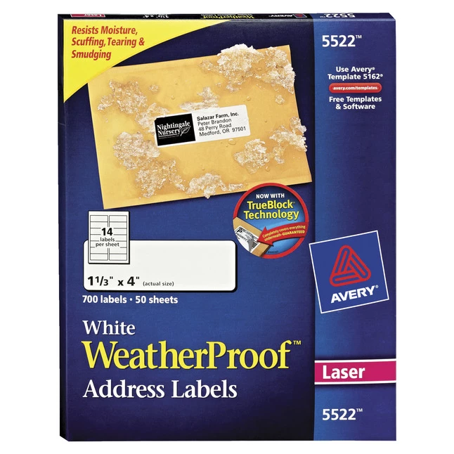 Coupon 😀 Avery Weatherproof Address Labels, 1-1/3 X 4 Inches, Pack Of 700 😍 1 Coupon 😀 Avery Weatherproof Address Labels, 1-1/3 X 4 Inches, Pack Of 700 😍