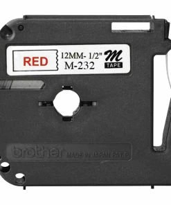 Best Sale 🥰 Brother M Tape Cartridge, 1/2 Inch X 26 Feet, Red On White 🎉
