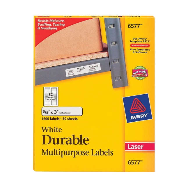 Buy ๐ Avery Permanent TrueBlock Labels, 5/8 X 3 Inches, Pack Of 1600 ๐ 1 Buy ๐ Avery Permanent TrueBlock Labels, 5/8 X 3 Inches, Pack Of 1600 ๐