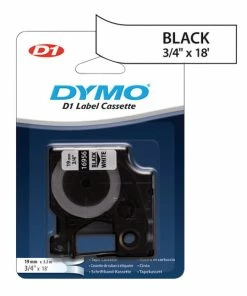Best Pirce 🤩 Dymo D1 Polyester Tape Cartridge, 3/4 Inch X 18 Feet, Black On White 🥰
