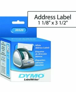 Buy 😀 Dymo LabelWriter Address Labels, 1-1/8 X 3-1/2 Inches, White, 260 Labels/Roll, Box Of 2 👏