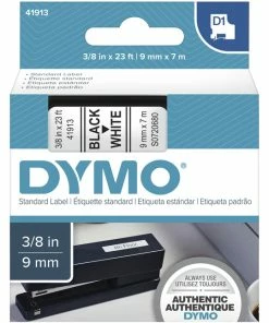 Cheapest ❤️ Dymo D1 Electronic Tape Cartridge, 3/8 Inch X 23 Feet, Black On White 🔔
