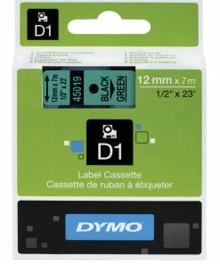 Best reviews of 🥰 Dymo D1 Electronic Tape Cartridge, 1/2 Inch X 23 Feet, Black On Green 🔥