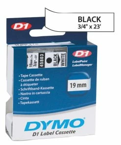 Cheap ❤️ Dymo D1 Electronic Tape Cartridge, 3/4 Inch X 23 Feet, Black On White 🔥