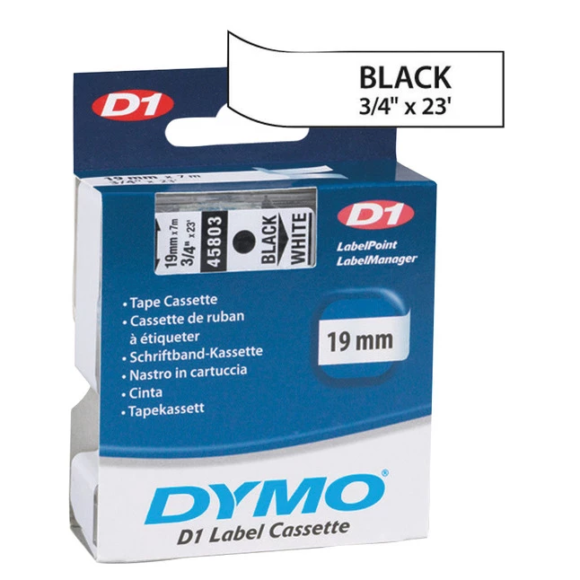 Cheap ❤️ Dymo D1 Electronic Tape Cartridge, 3/4 Inch X 23 Feet, Black On White 🔥 1 Cheap ❤️ Dymo D1 Electronic Tape Cartridge, 3/4 Inch X 23 Feet, Black On White 🔥
