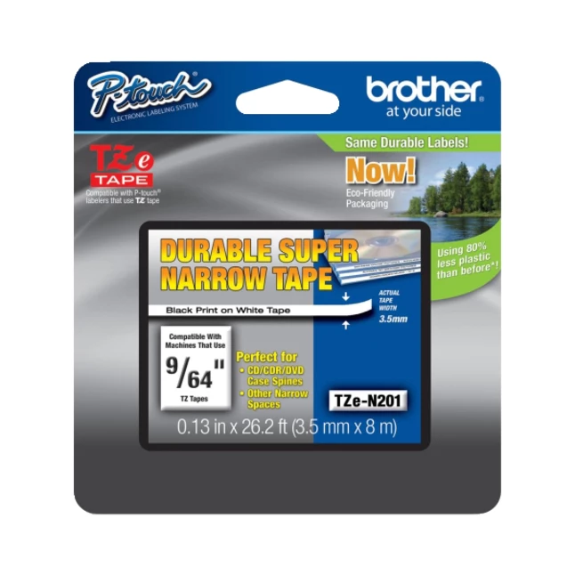 Best deal 🔥 Brother TZe Super Narrow Label Cartridge, 9/64 Inch X 26 Feet, Black On White 😍 1 Best deal 🔥 Brother TZe Super Narrow Label Cartridge, 9/64 Inch X 26 Feet, Black On White 😍
