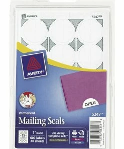 Budget ❤️ Avery Easy Peel Round Mailing Labels, 1 Inch Diameter, White, Pack Of 600 👏
