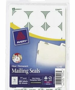 Top 10 🔔 Avery Easy Peel Round Mailing Labels, 1 Inch Diameter, Clear, Pack Of 480 ⭐