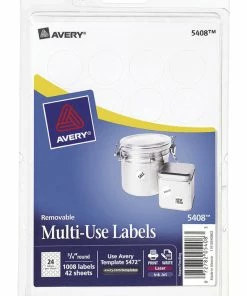 Promo 😍 Avery Removable ID Labels, 3/4 Inch Diameter, Pack Of 1008 🔥