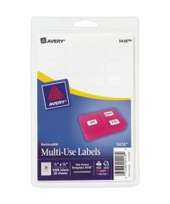 Best Pirce 💯 Avery Removable ID Labels, 1/2 X 3/4 Inches, Pack Of 1000 ⭐