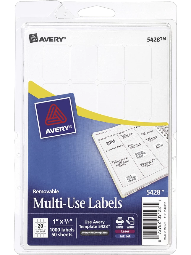 Cheap ๐ Avery Removable ID Labels, 3/4 X 1 Inches, Pack Of 1000 ๐ฅฐ 1 Cheap ๐ Avery Removable ID Labels, 3/4 X 1 Inches, Pack Of 1000 ๐ฅฐ