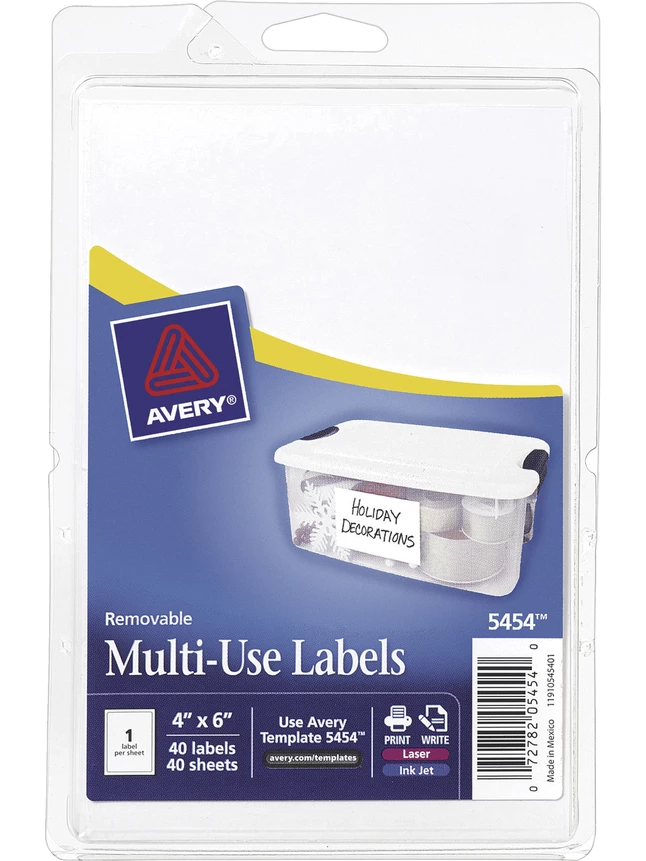 Deals ๐คฉ Avery Removable ID Labels, 4 X 6 Inches, Pack Of 40 โ๏ธ 1 Deals ๐คฉ Avery Removable ID Labels, 4 X 6 Inches, Pack Of 40 โ๏ธ