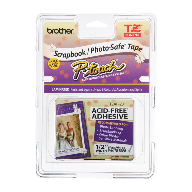 Flash Sale ๐ Brother TZe Acid-Free Label Tape, 1/2 Inch X 26 Feet, Black On White ๐ 1 Flash Sale ๐ Brother TZe Acid-Free Label Tape, 1/2 Inch X 26 Feet, Black On White ๐