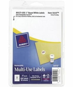 Cheap 💯 Avery Removable ID Labels, 1 Inch Diameter, Pack Of 600 😍