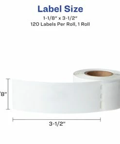 Promo 👏 Avery Thermal Printer Address Labels, 1-1/8 X 3-1/2 Inches, Clear, Pack Of 120 🔔 -Avery - shop 1308253 D ecommfullsize
