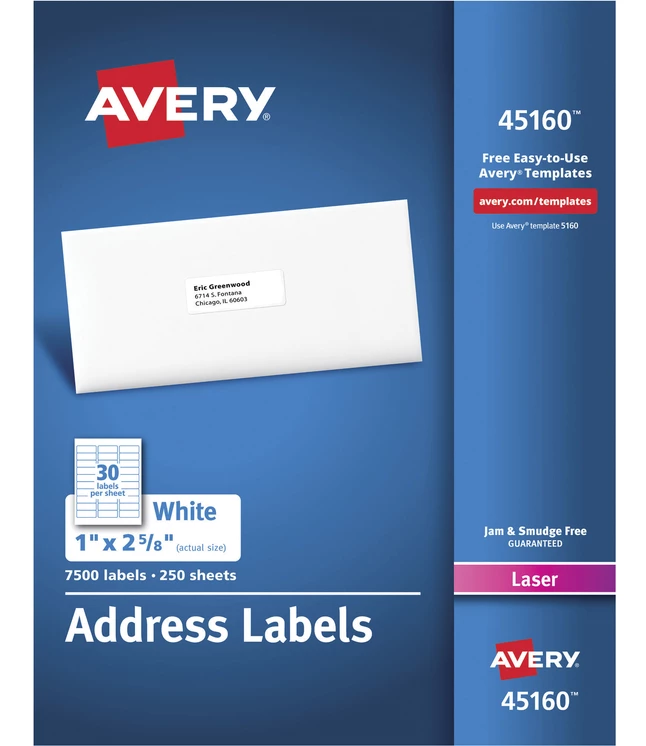 Best Sale ๐งจ Avery Easy Sure Feed Address Labels, Laser, 1 X 2-5/8 Inches, Pack Of 7500 ๐ 1 Best Sale ๐งจ Avery Easy Sure Feed Address Labels, Laser, 1 X 2-5/8 Inches, Pack Of 7500 ๐