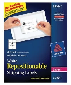 Best reviews of 🧨 Avery Repositionable Shipping Labels, Laser, 3-1/3 X 4 Inches, Pack Of 600 🎉