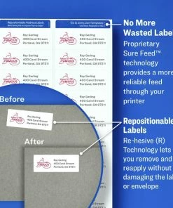 Best Pirce ✔️ Avery Repositionable Shipping Labels, Inkjet, 2 X 4 Inches, Pack Of 250 😉 5 Best Pirce ✔️ Avery Repositionable Shipping Labels, Inkjet, 2 X 4 Inches, Pack Of 250 😉 -Avery - shop 1308288 B ecommfullsize
