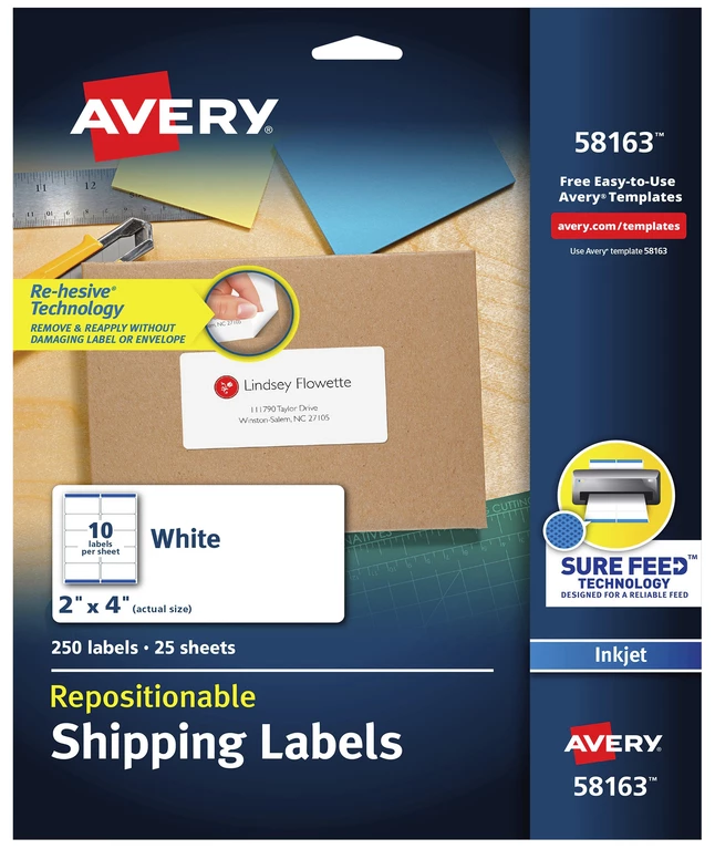 Best Pirce ✔️ Avery Repositionable Shipping Labels, Inkjet, 2 X 4 Inches, Pack Of 250 😉 1 Best Pirce ✔️ Avery Repositionable Shipping Labels, Inkjet, 2 X 4 Inches, Pack Of 250 😉