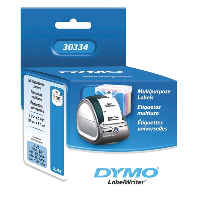 Discount ⌛ Dymo LabelWriter Medium Multi-Purpose Labels, 2-1/4 X 1-1/4 Inches, White, Roll Of 1000 ⌛ 1 Discount ⌛ Dymo LabelWriter Medium Multi-Purpose Labels, 2-1/4 X 1-1/4 Inches, White, Roll Of 1000 ⌛