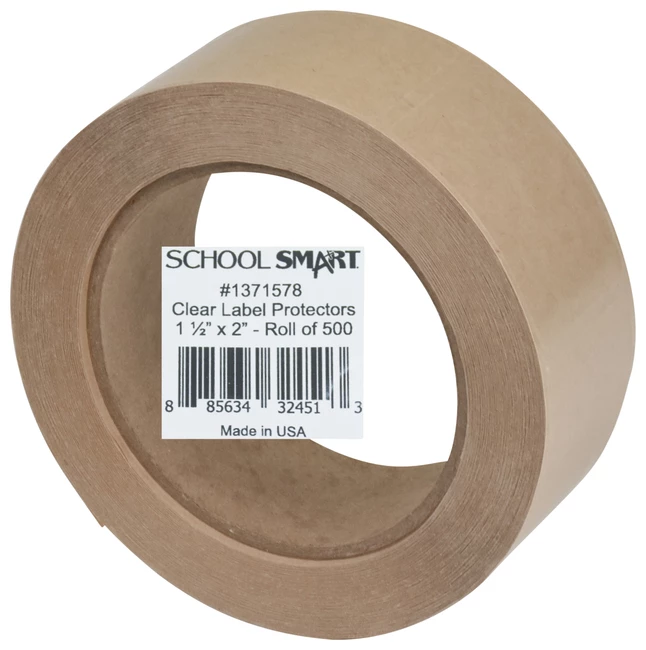 Best Sale ๐ School Smart Vinyl Label Protectors, Round Corner Rectangle, 1-1/2 X 2 Inches, Clear, Pack Of 500 ๐ 2 Best Sale ๐ School Smart Vinyl Label Protectors, Round Corner Rectangle, 1-1/2 X 2 Inches, Clear, Pack Of 500 ๐ - Image 2