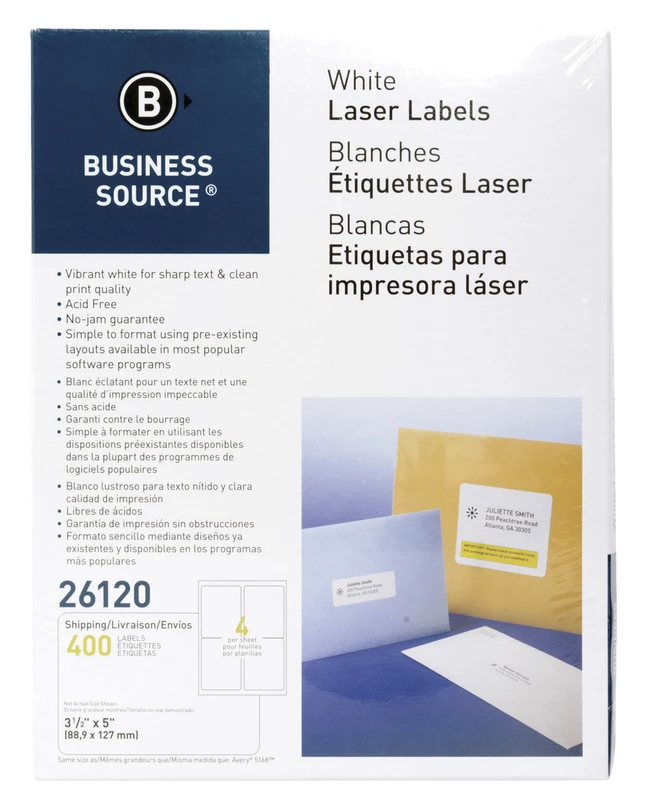 Best Sale π Business Source Shipping Labels, 3-1/2 X 5 Inches, Pack Of 400 β¨ 1 Best Sale π Business Source Shipping Labels, 3-1/2 X 5 Inches, Pack Of 400 β¨