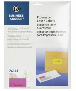 Top 10 ⌛ Business Source Laser Printer Labels, 2 X 4 Inches, Neon Pink, Pack Of 250 🌟