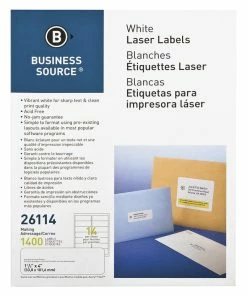 Best deal 🔔 Business Source Address Labels, 1-1/3 X 4 Inches, Pack Of 1400 😀