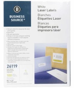 Best reviews of 😉 Business Source Mailing Labels, 8-1/2 X 11 Inches, Pack Of 100 ⌛