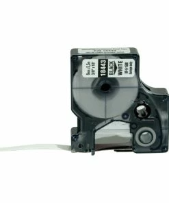 Hot Sale 👏 Dymo Rhino Industrial Vinyl Label Tape, 3/8 Inch X 18 Feet, Black On White 🥰