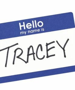 Wholesale 💯 Avery "Hello, My Name Is" Adhesive Name Badges, 2-1/3 X 3-3/8 Inches, Blue Border, Pack Of 100 🎉