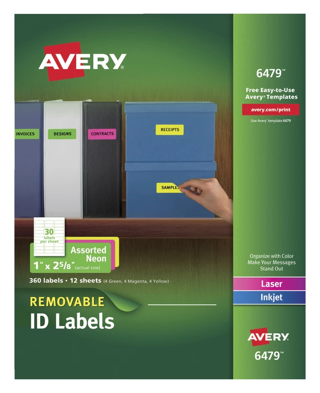 Flash Sale โ Avery Removable Labels, 1 X 2-5/8 Inches, Assorted Neon, Pack Of 360 ๐ฏ 1 Flash Sale โ Avery Removable Labels, 1 X 2-5/8 Inches, Assorted Neon, Pack Of 360 ๐ฏ