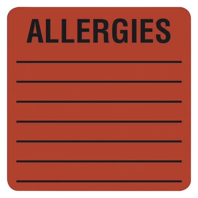 Buy ✔️ Tabbies Medical Allergy Label, 2 X 2 Inches, Fluorescent Red, Pack Of 500 🎉 1 Buy ✔️ Tabbies Medical Allergy Label, 2 X 2 Inches, Fluorescent Red, Pack Of 500 🎉