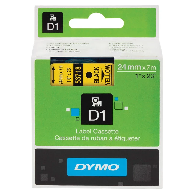 Flash Sale ๐ Dymo D1 Electronic Tape Cartridge, 1 Inch X 23 Feet, Black On Yellow ๐ 1 Flash Sale ๐ Dymo D1 Electronic Tape Cartridge, 1 Inch X 23 Feet, Black On Yellow ๐