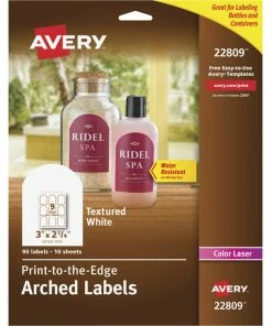 Coupon 🎁 Avery Arched Labels, 3 X 2-1/4 Inches, White, Pack Of 90 ✨