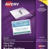 Cheapest ✨ Avery Landscape Badge Holder With Clip Attachment, 3 X 4 Inches, Clear, Pack Of 100 🧨