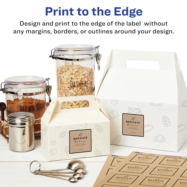 Best Sale 🤩 Avery Square Labels, 2 X 2 Inches, Kraft Brown, Pack Of 300 🎉 2 Best Sale 🤩 Avery Square Labels, 2 X 2 Inches, Kraft Brown, Pack Of 300 🎉 - Image 2