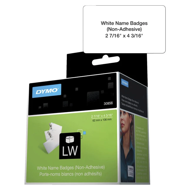 Best Pirce 🎁 Dymo LabelWriter Non-Adhesive Name Badges, 2-7/16 X 4-3/16 Inches, White, Roll Of 250 ❤️ 1 Best Pirce 🎁 Dymo LabelWriter Non-Adhesive Name Badges, 2-7/16 X 4-3/16 Inches, White, Roll Of 250 ❤️