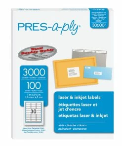 Best deal 🤩 Avery Pres-a-ply Laser/Inkjet Labels, 1 X 2-5/8 Inches, Pack Of 3000 💯