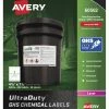 Hot Sale 🌟 Avery UltraDuty GHS Labels, 4-3/4 X 7-3/4 Inches, White, Pack Of 100 🛒